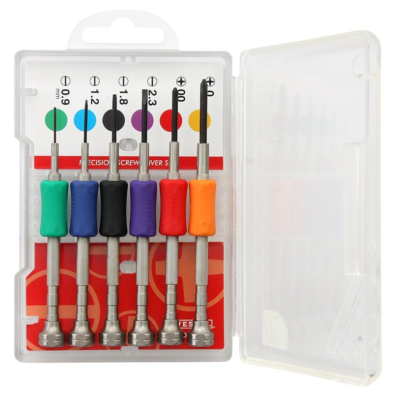 VESSEL Precision screwdriver set TD-56 / -0.9, -1.2, -1.8, -2.3, +00, +0 - Image 2